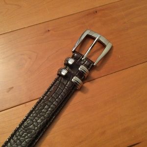 Genuine Italian Brown Leather Belt